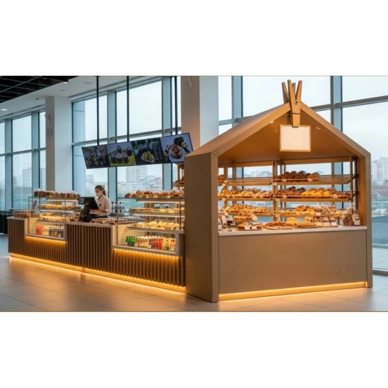 Interior Design Of Cafe - Quiosque de Padaria ONI Shopfitting: Design