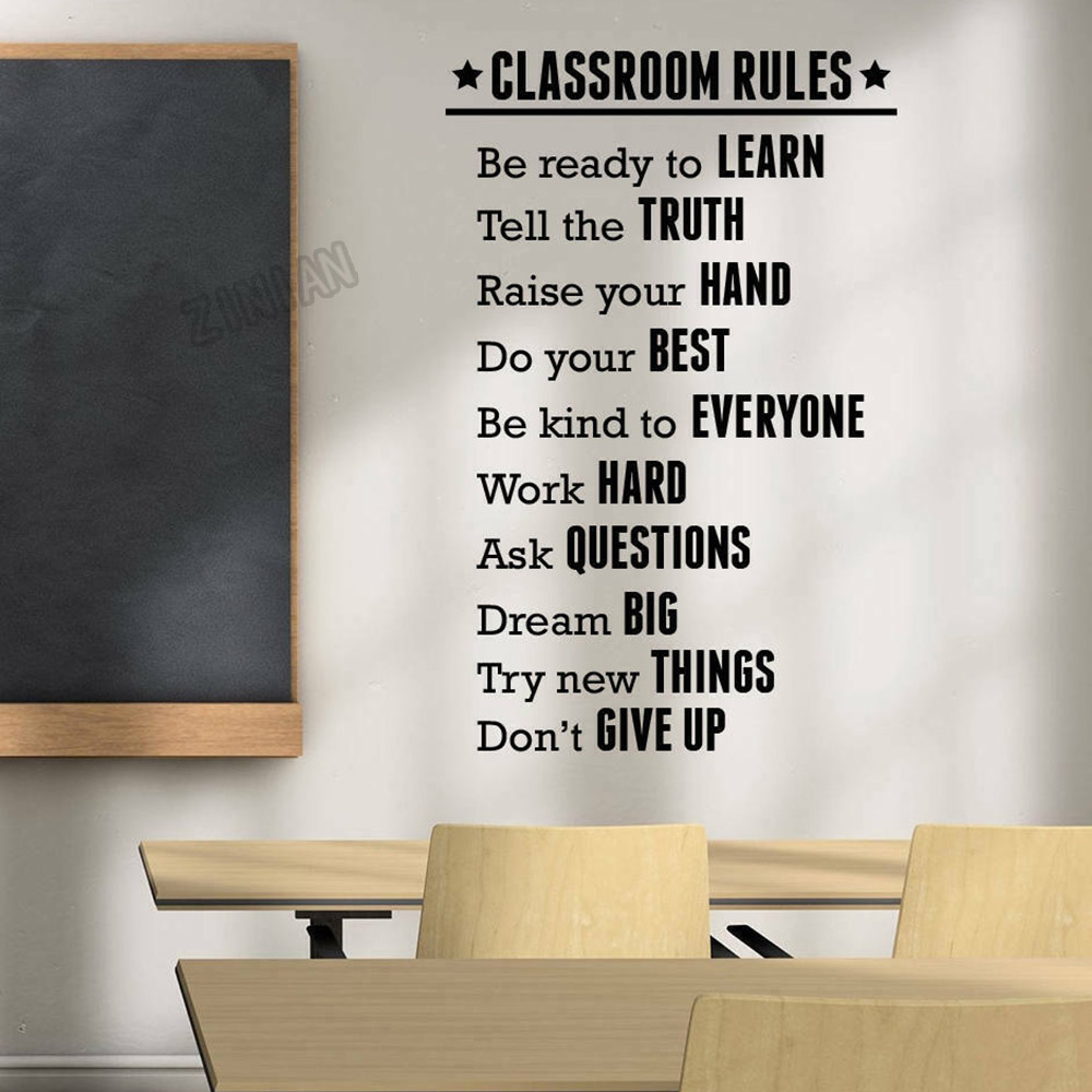 Interior Design School - Régua de sala de aula adesivo