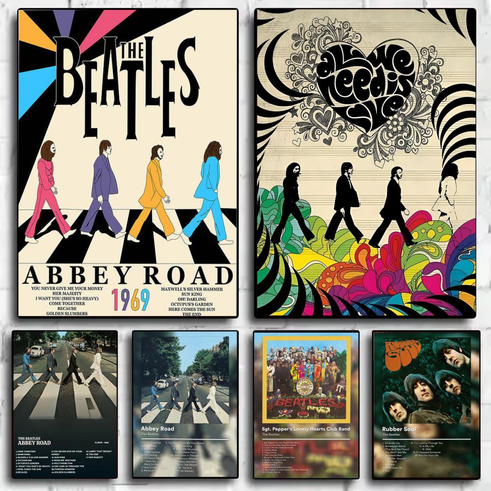 Interior Design Minimalist - Pôster da banda pop t-the beatles,