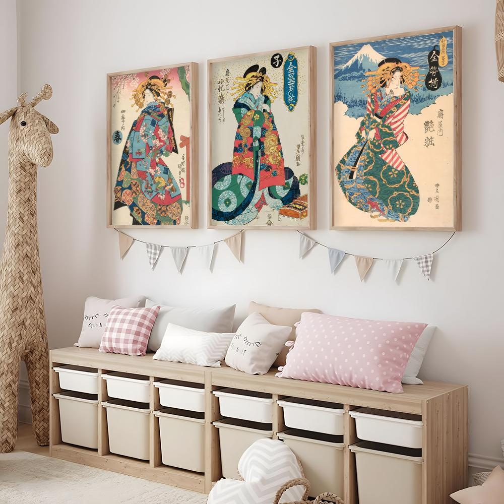 Retro japonês gueixa cartaz mi - Interior Design Minimalist avaliação e preço