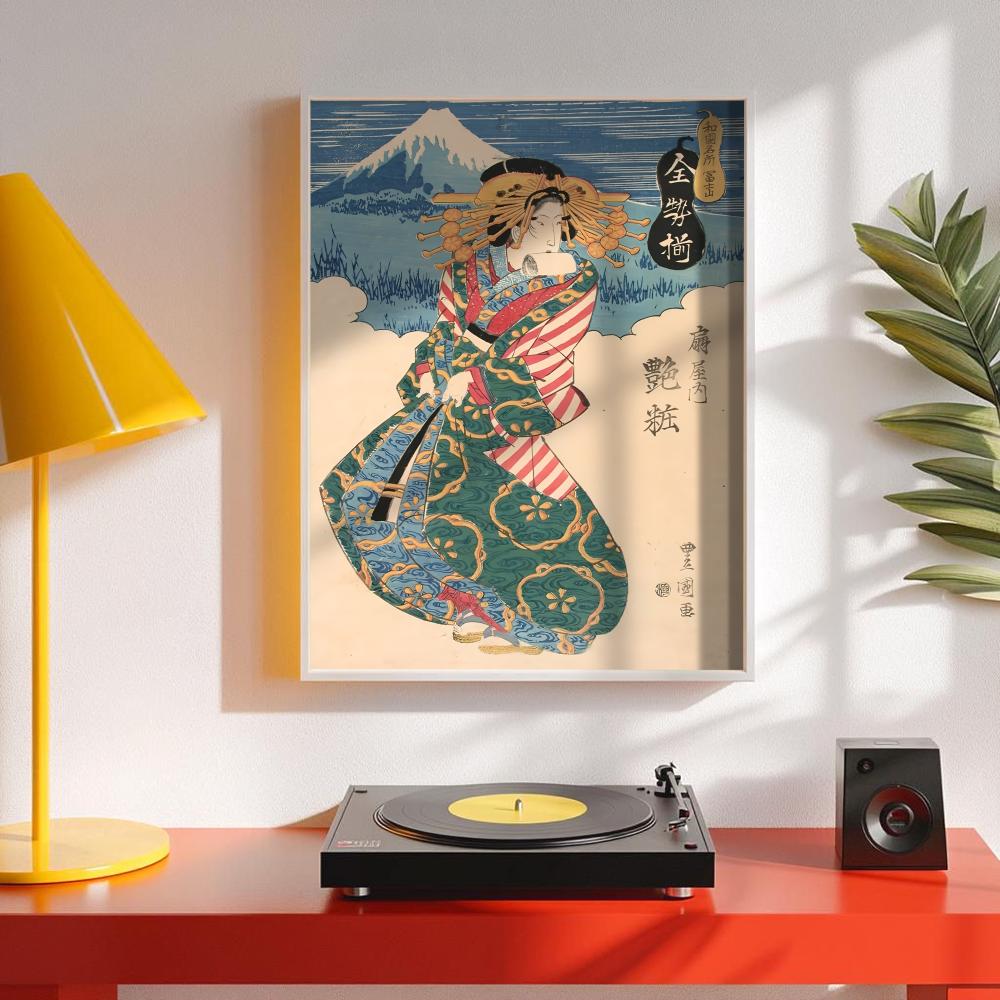 Retro japonês gueixa cartaz mi - Interior Design Minimalist avaliação e preço
