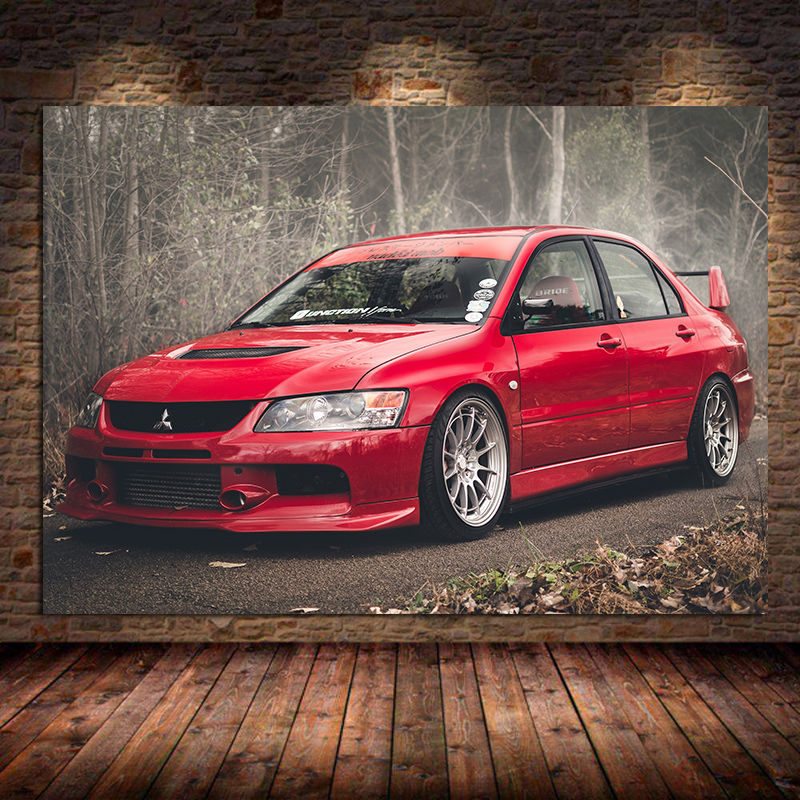 Supercar cartazes lancer evo c - Interior Design Sketch avaliação e preço