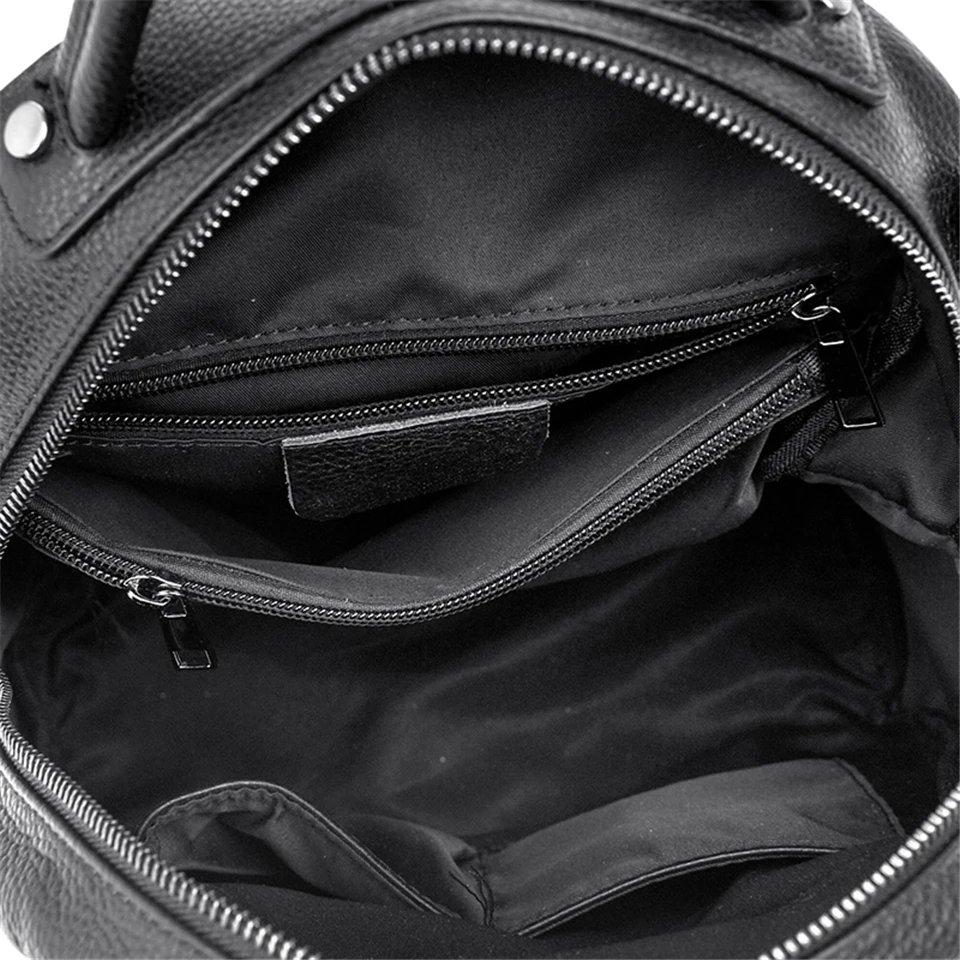 Genuíno couro mochila feminina - Interior Design School avaliação e preço