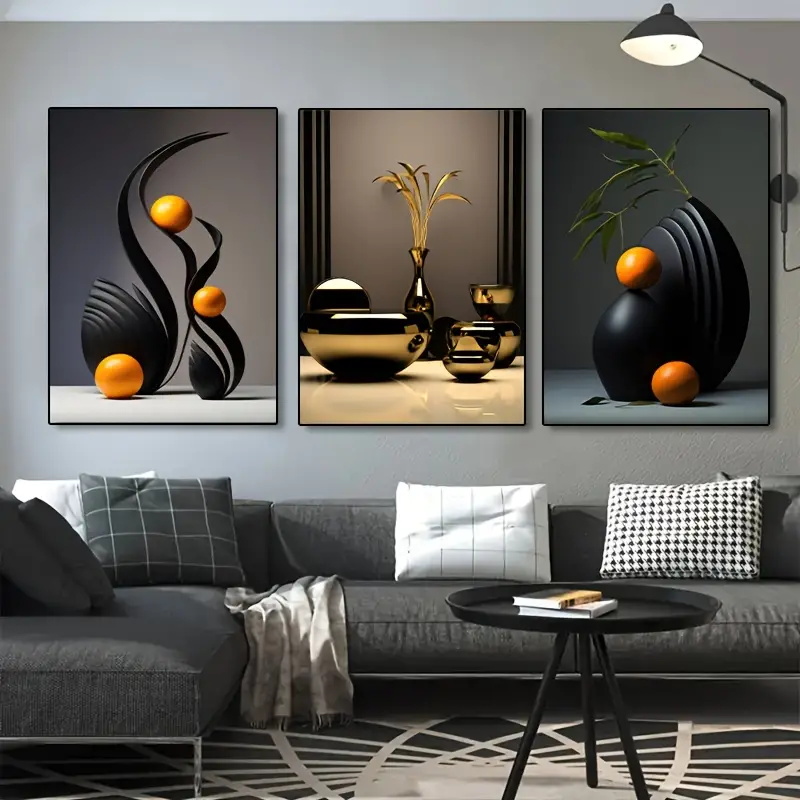 3 pçs/set abstrato impressão e - Interior Design Sketch avaliação e preço