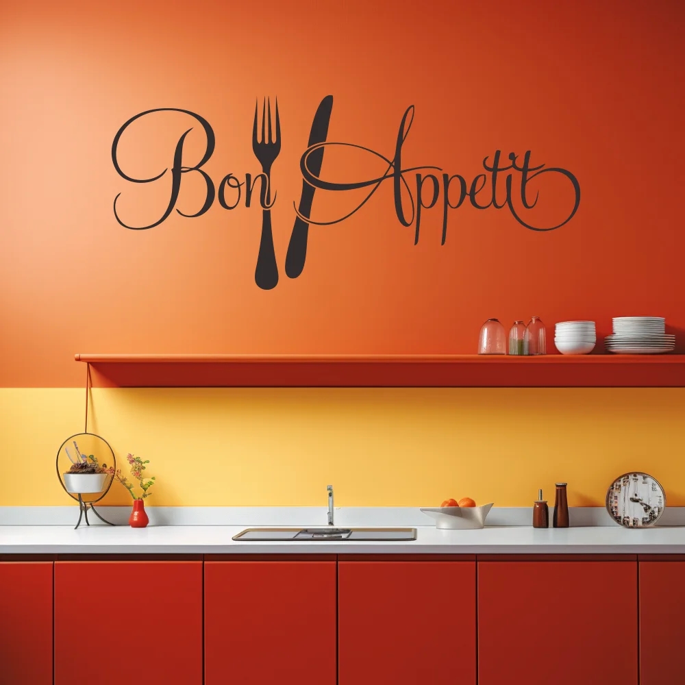 Adesivo de parede com garfo e  - Interior Design Kitchen avaliação e preço