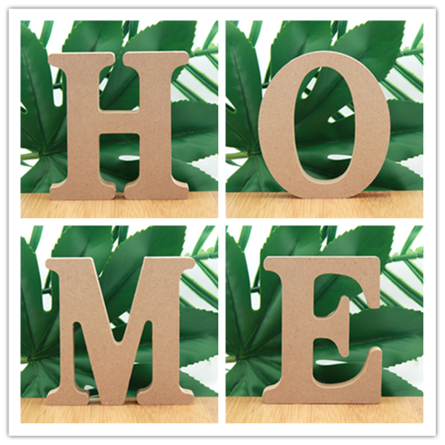 1pc 10cm cor de madeira letras - Interior Design Quotes avaliação e preço