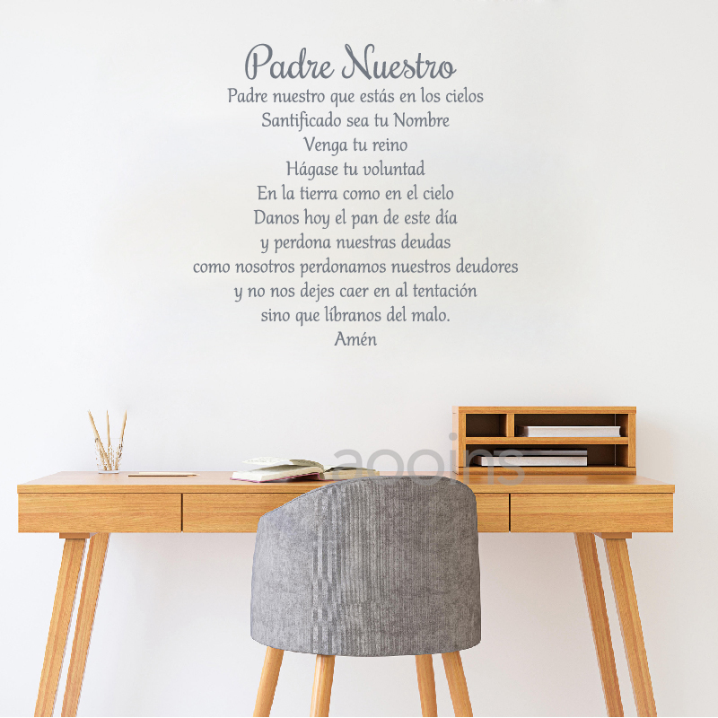Decalque de oração do nosso pa - Interior Design Quotes avaliação e preço