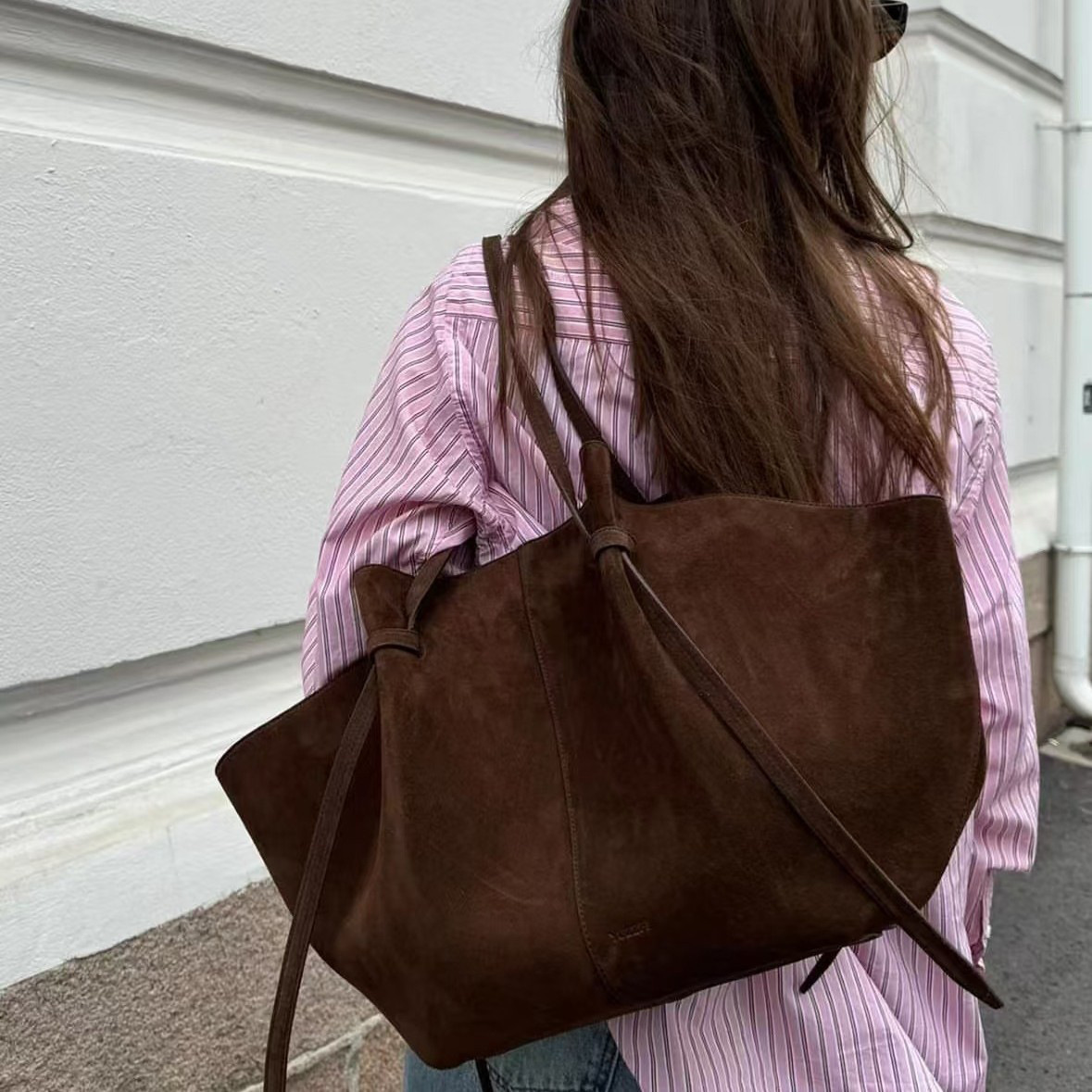 Bolsas Tote de Camurça Sintéti - Interior Design Name avaliação e preço