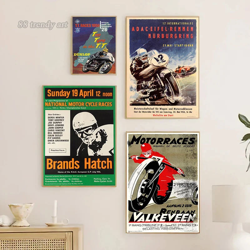 Vintage 24 horas motocicletas  - Interior Design Sketch avaliação e preço