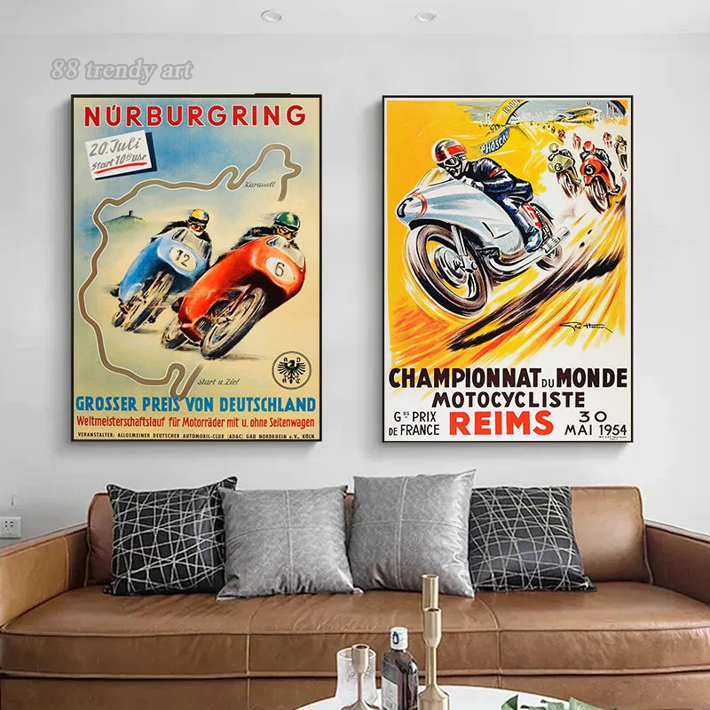 Vintage 24 horas motocicletas  - Interior Design Sketch avaliação e preço