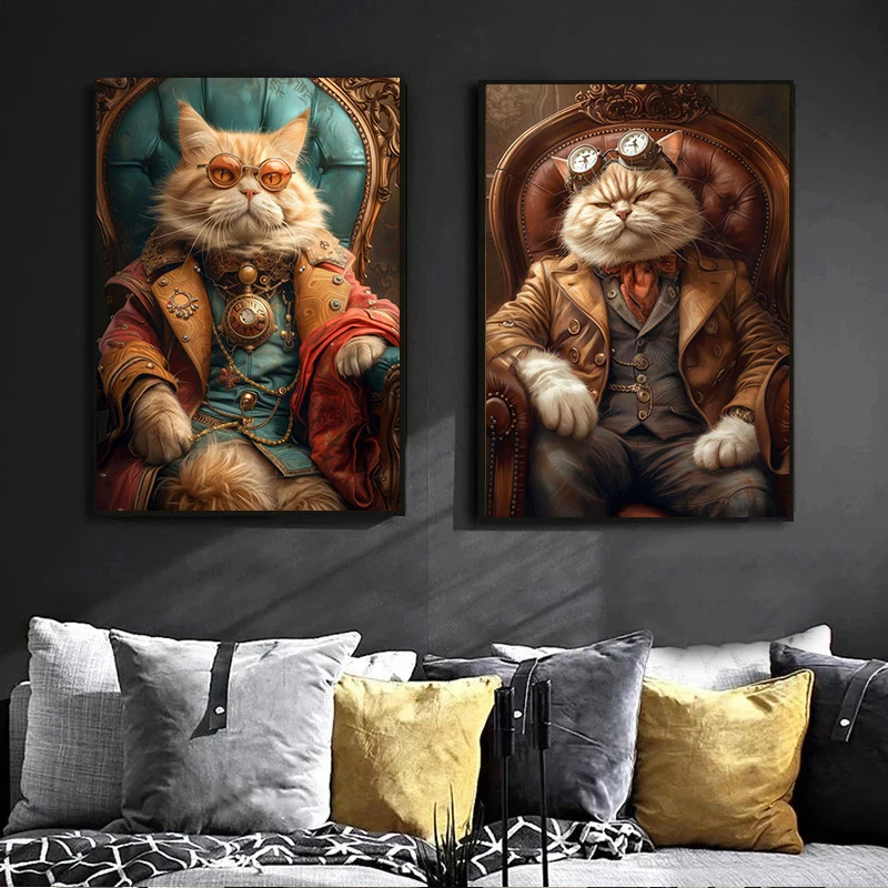 Legal steampunk animais retrat - Interior Design Sketch avaliação e preço