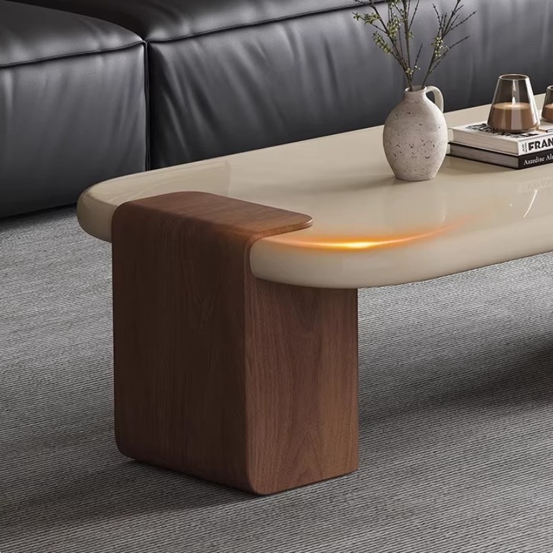 Mesa de Café em Madeira de Noz - Interior Design Minimalist avaliação e preço