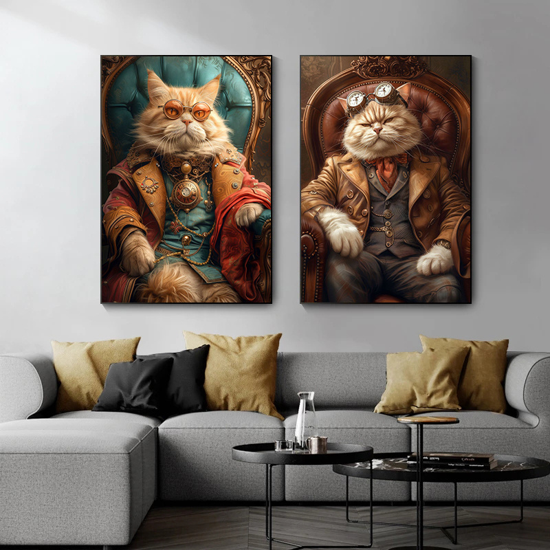 Legal steampunk animais retrat - Interior Design Sketch avaliação e preço