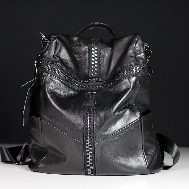 IPinee-Mochila de couro genuín - Interior Design School avaliação e preço