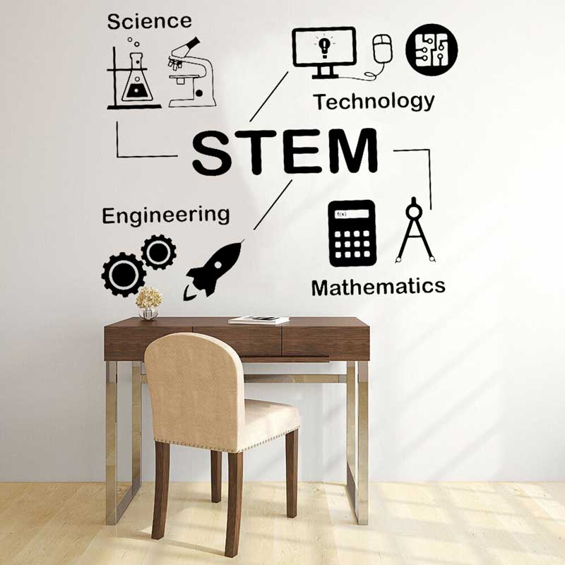 Adesivos de parede haste ciênc - Interior Design School avaliação e preço